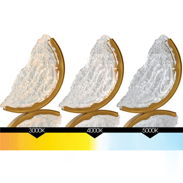 Moon Integrated LED Brass Chandelier - Image 5