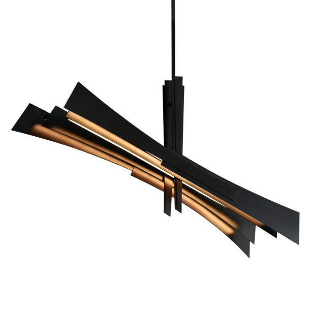Solara Integrated LED Black Chandelier - Image 3