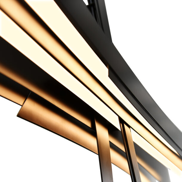 Solara Integrated LED Black Chandelier - Image 6