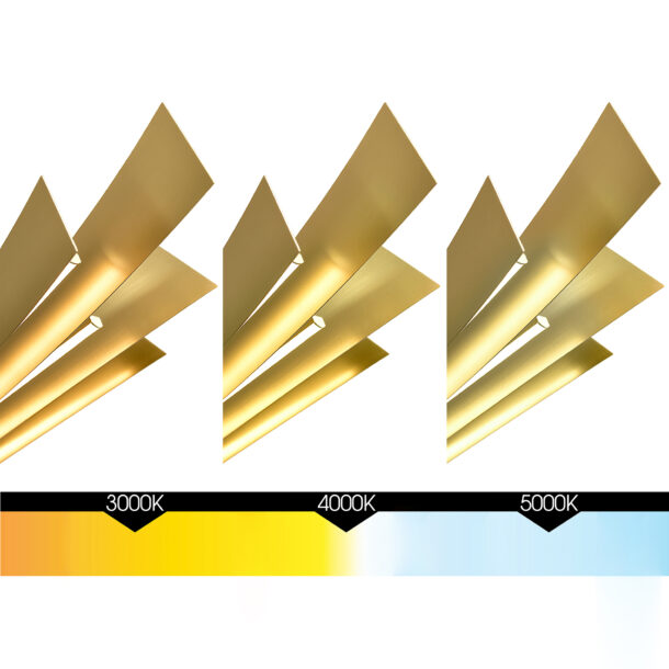 Solara Integrated LED Brass Chandelier - Image 8