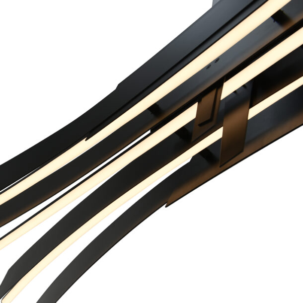Solara Integrated LED Black Chandelier - Image 7