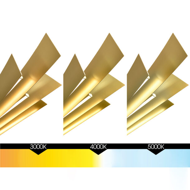 Solara Integrated LED Brass Chandelier - Image 4